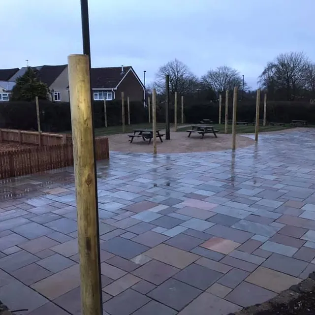 pub patio area