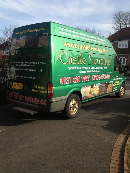 Castle Fencing van